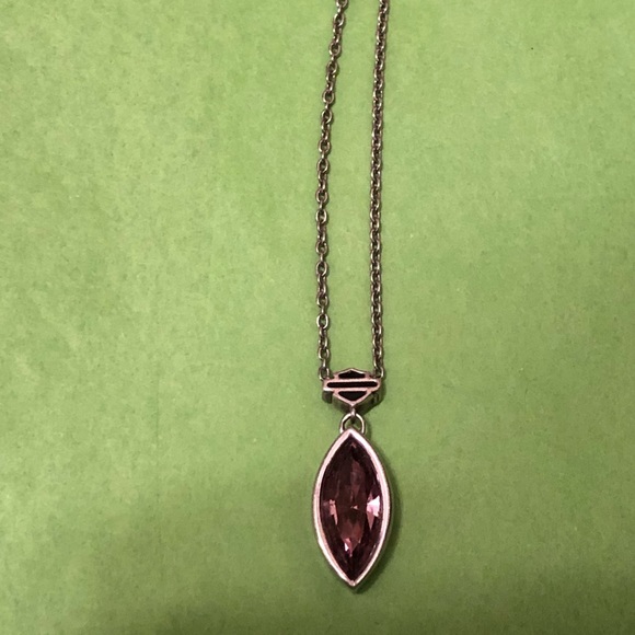 Sterling Silver Harley Davidson Necklace - Picture 2 of 7